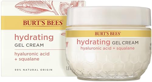Burt's Bees Truly Glowing Replenishing Gel Cream, Moisturizer with Hydrate and Glow Complex for Normal and Combination Skin, 1.8 Fluid Ounces