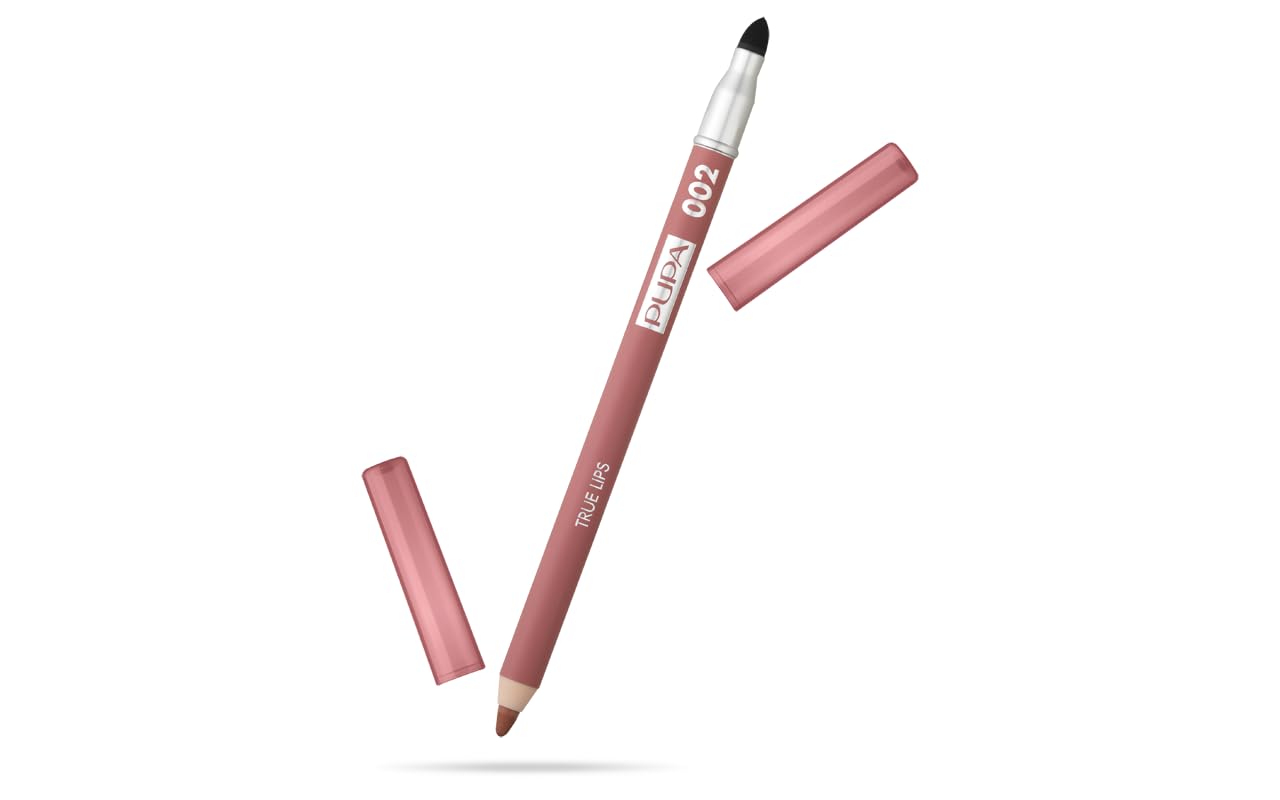 True Lips Blendable Lip Liner - 002 Tea Rose by Pupa Milano for Women - 0.042 oz Lip Pencil