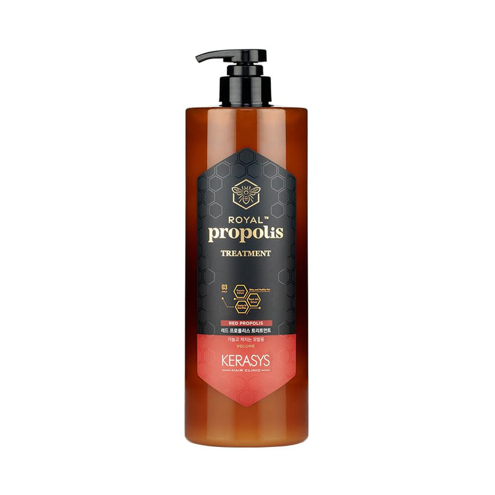 Kerasys Propolis Royal Jelly Extract Rosehip Oil Rose Water Shiny and Healthy Hair Propolis Red Volume 33.8 fl oz / 1L (Treatment, 1-Pack)
