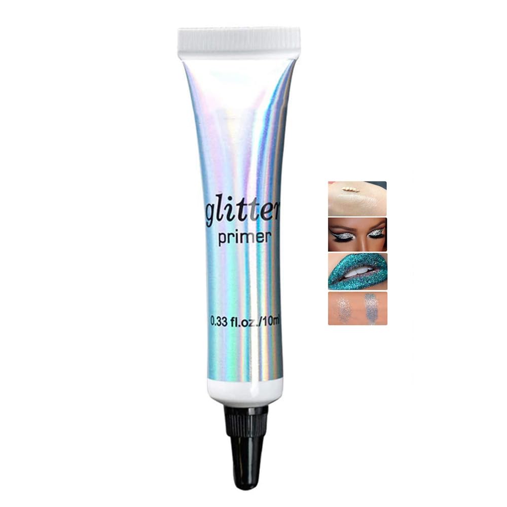 AKARY Mini Body Face Lip Eye Makeup Glitter Primer Long Lasting Eye Shadow Color Special Base for Make up Christmas Party New Year Cosmetics Glue Foundation