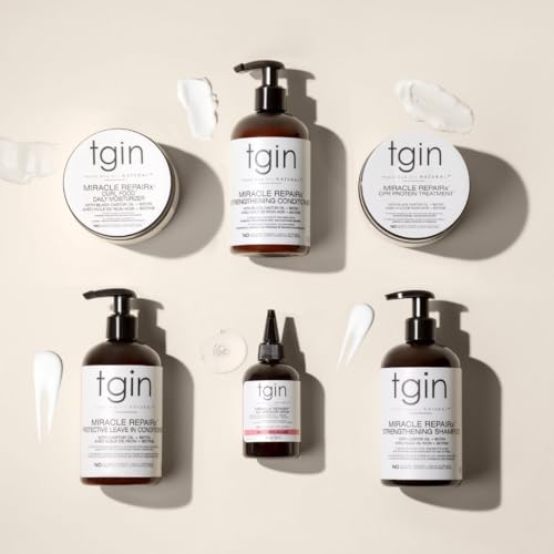 tgin Miracle RepaiRx Curl Food Daily Moisturizer for Curly, Coily and Wavy Hair, Moisturizing Curl Cream for Dry, Damaged Hair, 12 oz