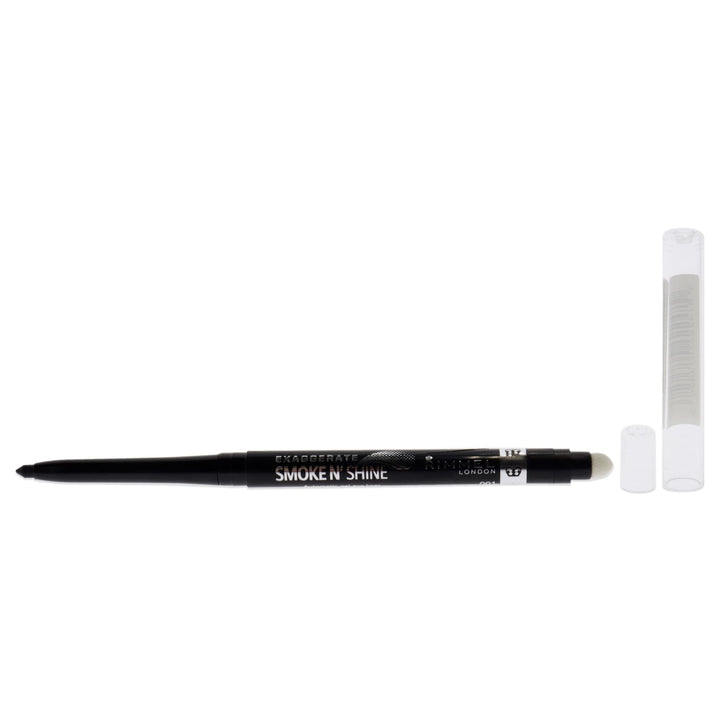 Rimmel Exaggerate Smoke N Shine Eyeliner, 001 Little Black Smokey, 0.0089 Ounce