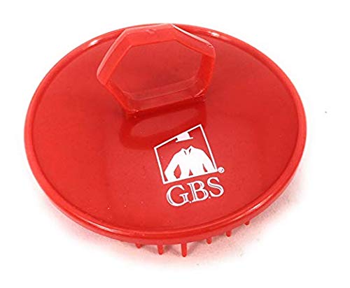 G.B.S Red Scalp Massager Shampoo Brush for Deep Cleaning Men's Hand Brush Plastic Growth Beard Brush Pet Grooming Round Palm Brush