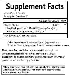 GliadinX Digestion of Gluten, Scientifically Proven Support for Strict Gluten-Free Diets for Celiac Disease and Gluten Intolerance, Celiac Safe Supplements – 90 Capsules