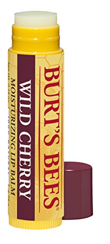 Burt's Bees 100% Natural Moisturizing Lip Balm, Wild Cherry with Beeswax & Fruit Extracts - 1 Tube
