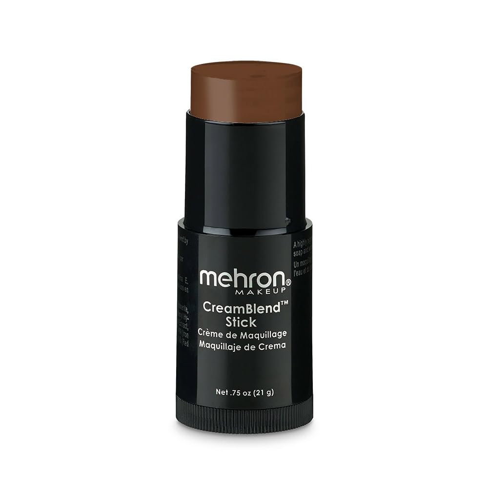 Mehron Makeup CreamBlend Stick, MEDIUM EBONY- .75oz