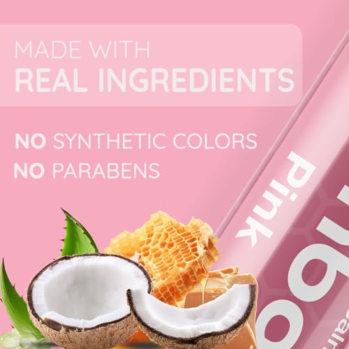 Tinted Lip Balm Pink – Bambalo 4-Pack Hydrating Moisturizing Lip Care – Soft Rosy Tint – Natural & Organic Ingredients – Easy Wear, Everyday Color – Made in USA