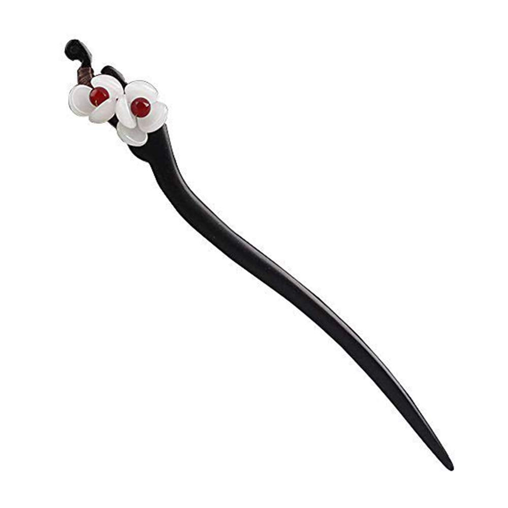 TOP SEWING Model A, Wooden: Handmade Wooden Hair Stick, Women Retro Hairpin Flower Decor Model A