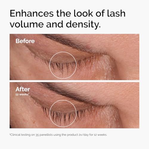 The Ordinary Multi-Peptide Lash and Brow Serum, Peptide-Powered Formula for Thicker, Fuller Looking Lashes & Brows, 0.16 Fl Oz