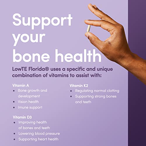 LowTE Florida ADK 10-90 Capsules I Vitamin D3 K2 & A, Multivitamin Supplement for Stronger Bones, Teeth & Heart* and Normal Blood Pressure*, High Potency Vitamin ADK with Vitamin D3 10,000 iu