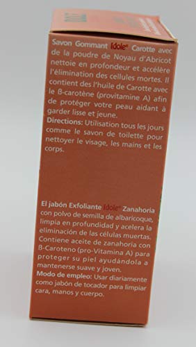 Idole Carrot Exfoliating Soap with Apricot Powder 200g (3Pack)