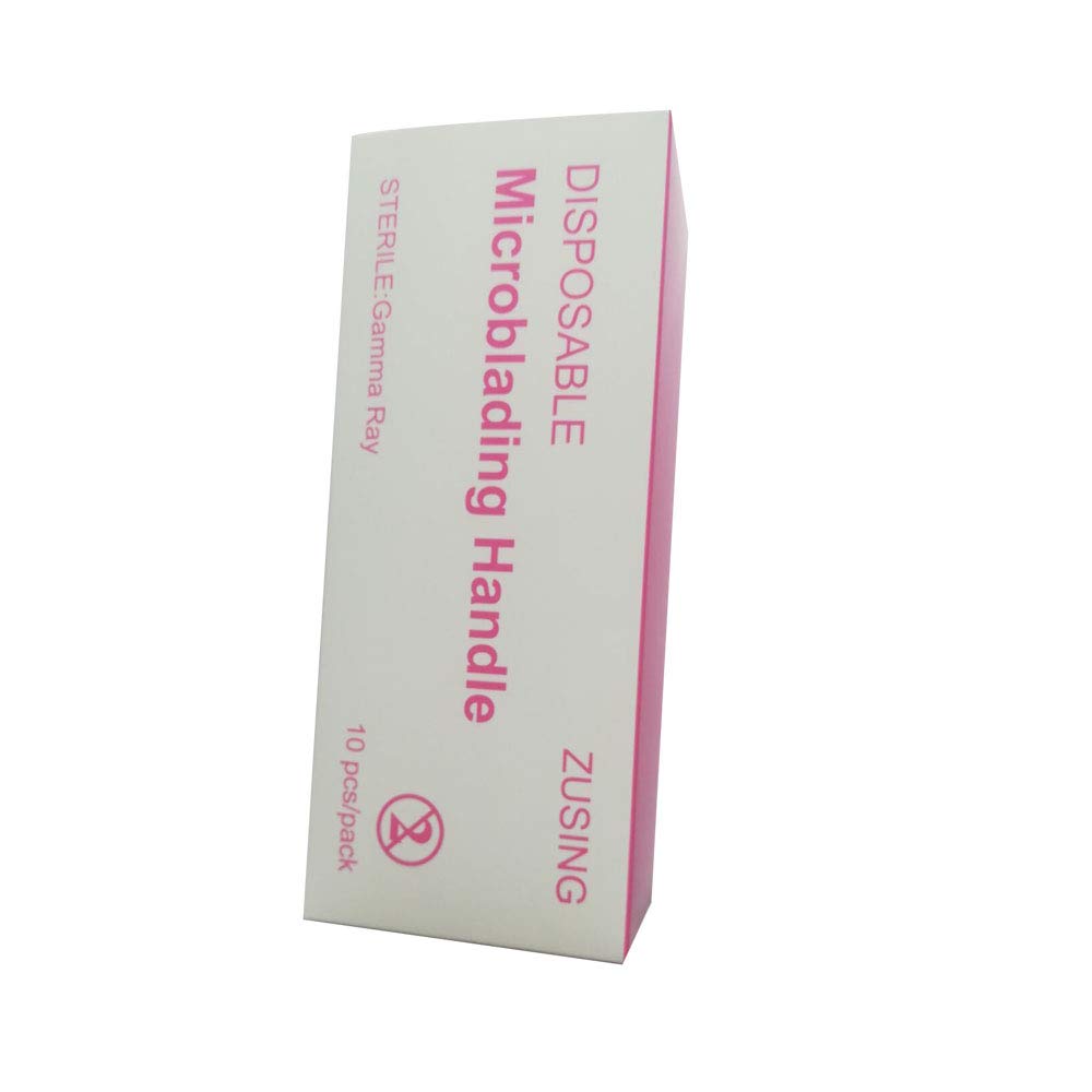 ZUSING Very Sharp Disposable Microblading Pens 14/16/18 Pins With Pigment Brush Microblading Needles Diameter 0.2 mm Microblading Pens Disposable 10 pcs/pack (14 Pins)