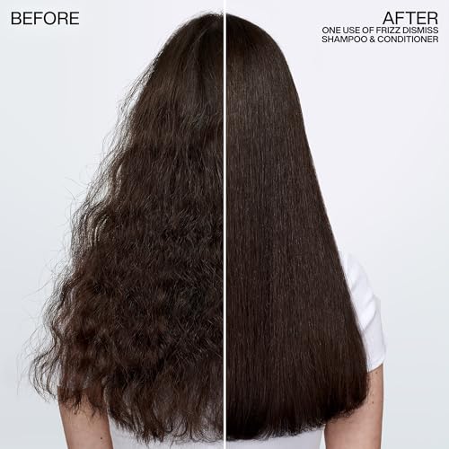 Redken Frizz Dismiss Rebel Tame Leave-In Cream, Heat Protection to 450°F, Controls Frizz & Humidity, Smooths Hair, Sulfate Free, 8.05oz