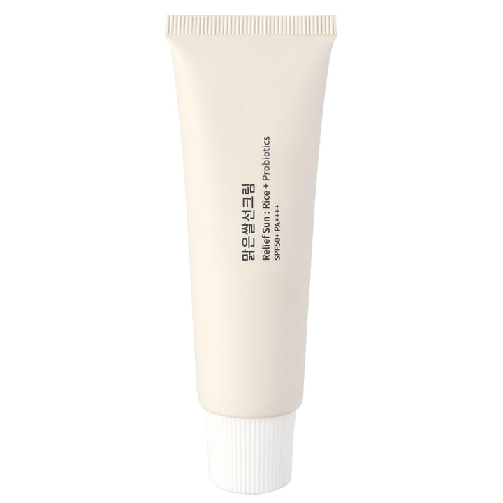 Relief Sun Organic Sunscreen SPF50+, PA++++ Rice and Probiotics | Korean Skin Care Solution for All Skin Types | Nourishing Protection(FX198)