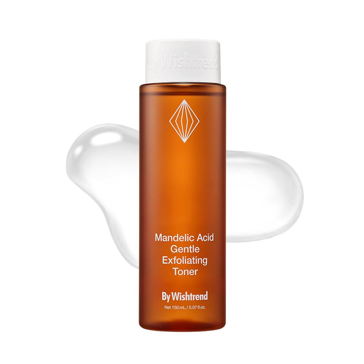 [BY WISHTREND] 5% Mandelic Acid Gentle Exfoliating Toner | AHA BHA with CICA, Licoric Root, Hyaluronic Acid, Beta-Glucan for Sensitive Skin with Dark Spots & Dullness & clogged pores,150ml