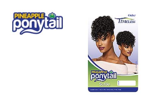 SOFTIE (2T1/BU) - Outre Timeless Pineapple Pony Synthetic Drawstring Ponytail