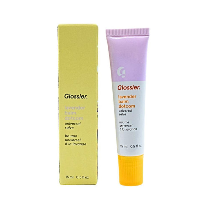 Glossier Balm Dotcom Lip Balm and Skin Salve - Lavender - sheer purple tint