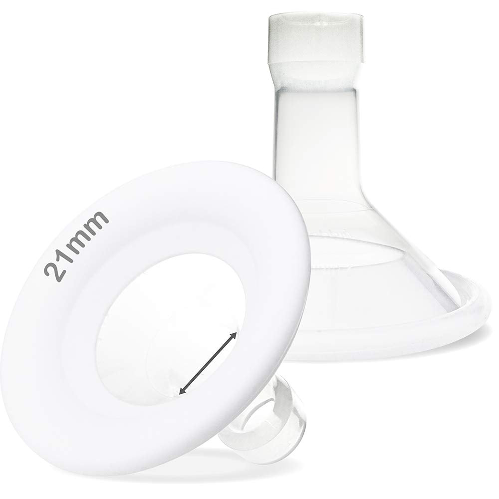 Nenesupply SoftFit 21mm Breastshields Compatible with Breastpump Not Original Pump Parts. Replace Personalfit Breastshield Work with Pump in Style Maxflow Symphony Harmony Pump Parts 21mm Soft Flange