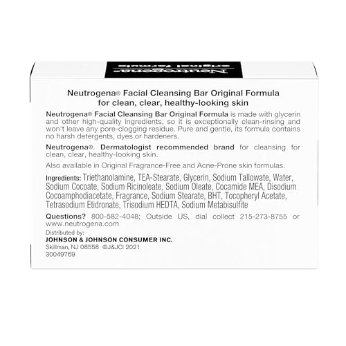 Neutrogena Transparent Facial Bar Bonus Pack Original Formula - 6 ea