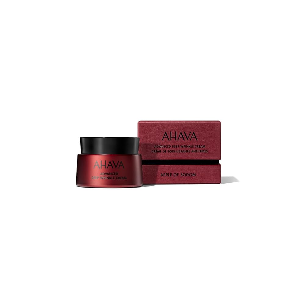 AHAVA Apple of Sodom Advanced Deep Wrinkle Smoothing & Firming Cream - Targets Age-Related Wrinkles & Restores Volume, includes exclusive Osmoter & ATPeptide, 1.7 Fl.Oz