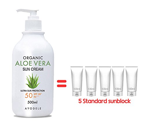 Ayodele Aloe Vera Organic Body and Face Sunscreen 16.9 oz
