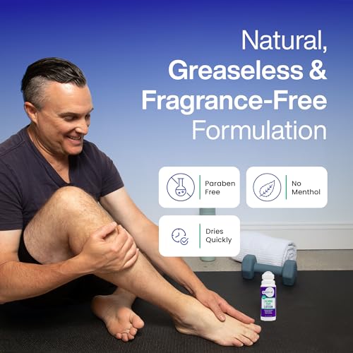 EPSOM-IT Calming Foot Lotion - Roll On Magnesium Sulfate Lotion for Tired Feet & Ankles, Topical Epsom Salt with Urea, Soften Tough Skin and Cracked Heels, Providing Comfort for Legs and Feet 3.0 oz