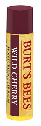 Burt's Bees 100% Natural Moisturizing Lip Balm, Wild Cherry with Beeswax & Fruit Extracts - 1 Tube