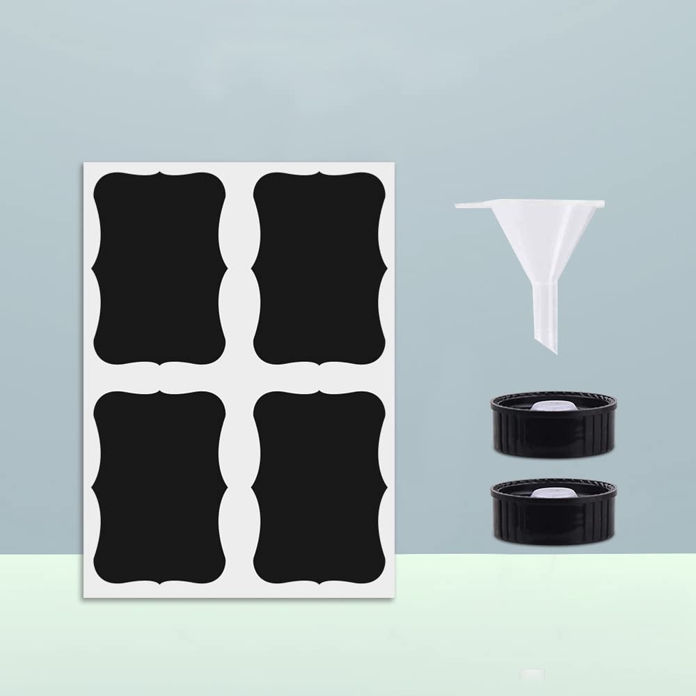 Bontip Glass Spray Bottle, Blue Glass Spray Bottle Set & Accessories Refillable for Plants Window Cleaners Aromatherapy Facial Hydration Watering Flowers Hair Care (2 Pack/16 oz) (Blue)