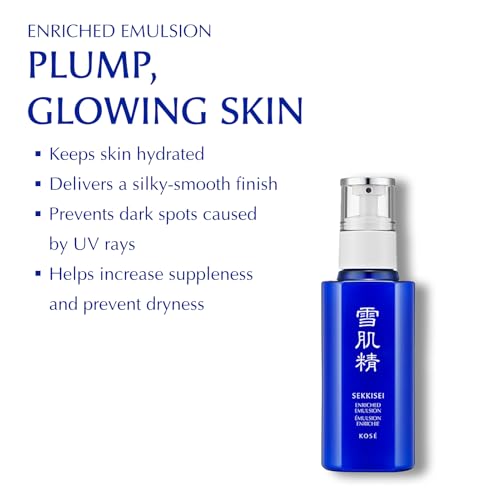 SEKKISEI Enriched Emulsion Hydrating Face Cream Serum, 4.7 Ounce