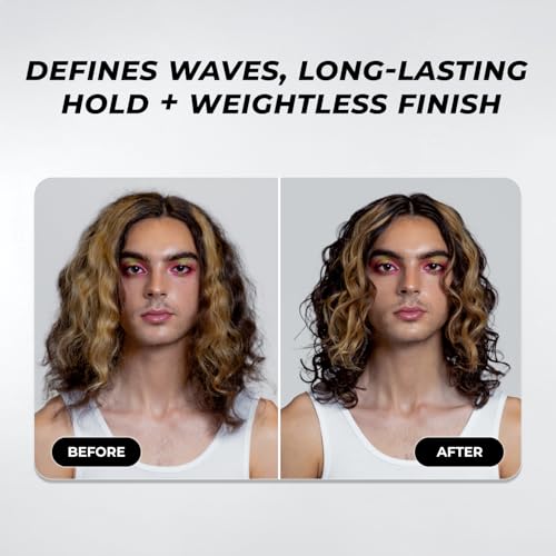 XMONDO Hair Wavetech Wave Foam, Vegan Styling Foam for Wavy Hair with Pro-Vitamin B5 and Nutrients to Hydrate Hair, Enhance Natural Curl Pattern and Fight Frizz, 6.7 Fl. Oz