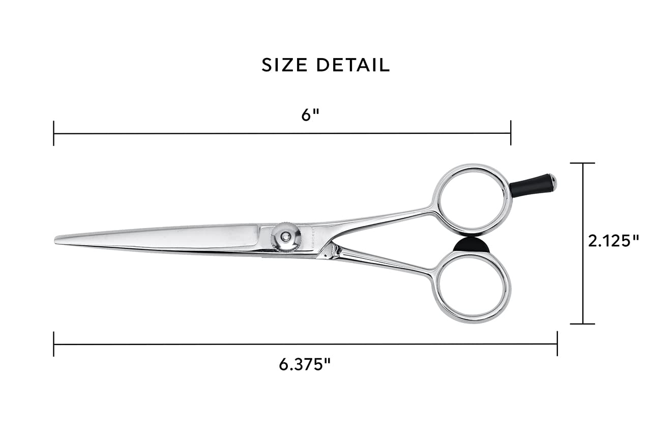 Cricket S-3 600 Carded Professional Hair Shear, 6 Inch, 2.88 Ounce