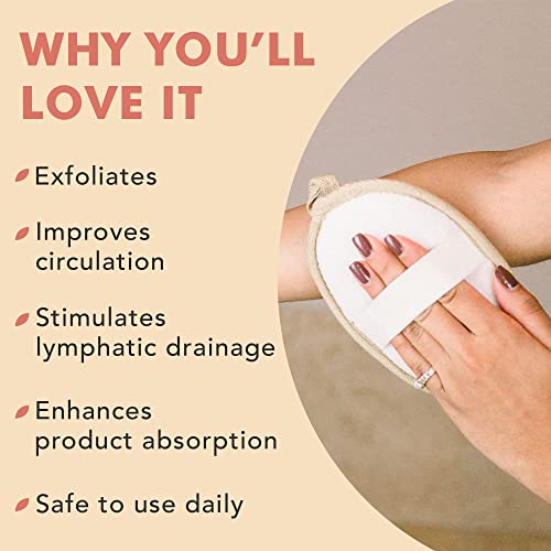 Exfoliating Loofah Sponge Body Scrubber - Pack of 2 Natural Loofah Sponges, Shower Body Exfoliator Scrubbing Pads for Removing Dead Skin