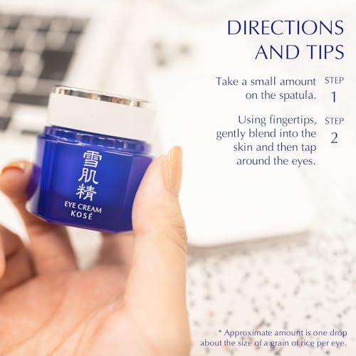 SEKKISEI Eye Cream, Ceramide and Collagen Boosting Moisturizing Cream, 0.07 Ounce