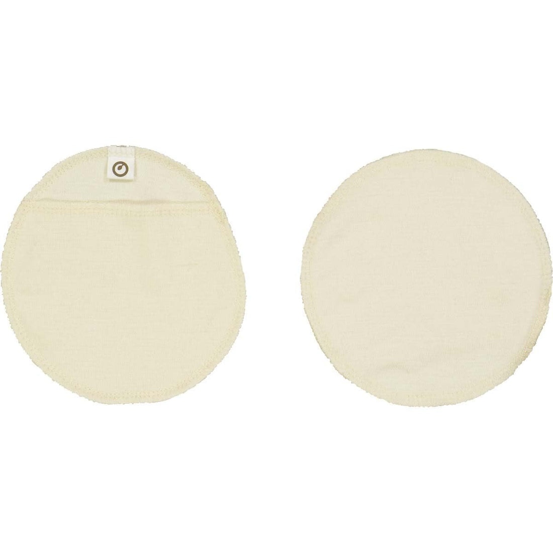Organic Merino Wool and Silk Nursing Pads – Heat Regulating, Reusable, GOTS Certified, and Gentle on Skin for Warmth and Protection Against Mastitis and Milk Lumps (Raw Color, Large)