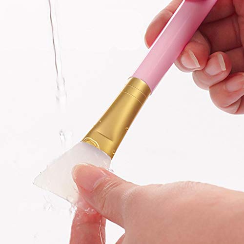 Cuttte 4pcs Silicone Face Mask Applicators, Flexible Facial Mud Mask Applicator, Hairless Moisturizers Applicator Tools, Soft Face Mask Brushes for Mud, Clay, Charcoal Mixed Mask