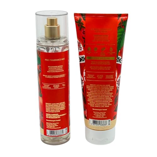 Bath & Body Works OFF THE VINE Fine Fragrance Mist & Body Cream 2pc bundle Gift Set with a Blue Bow for Holidays – Full Size