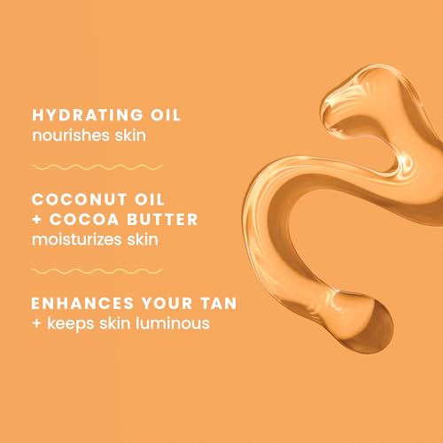 Hawaiian Tropic Dark Tanning Oil, 8oz | Moisturizing Body Oil, Tan Enhancer, Cocoa Butter Oil, Coconut Oil for Skin, Oxybenzone Free, 8oz