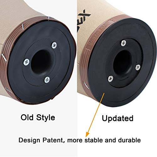 GEX 20-24 Cork Canvas Block Head Mannequin Head Wig Display Styling Head With Mount Hole 23.5