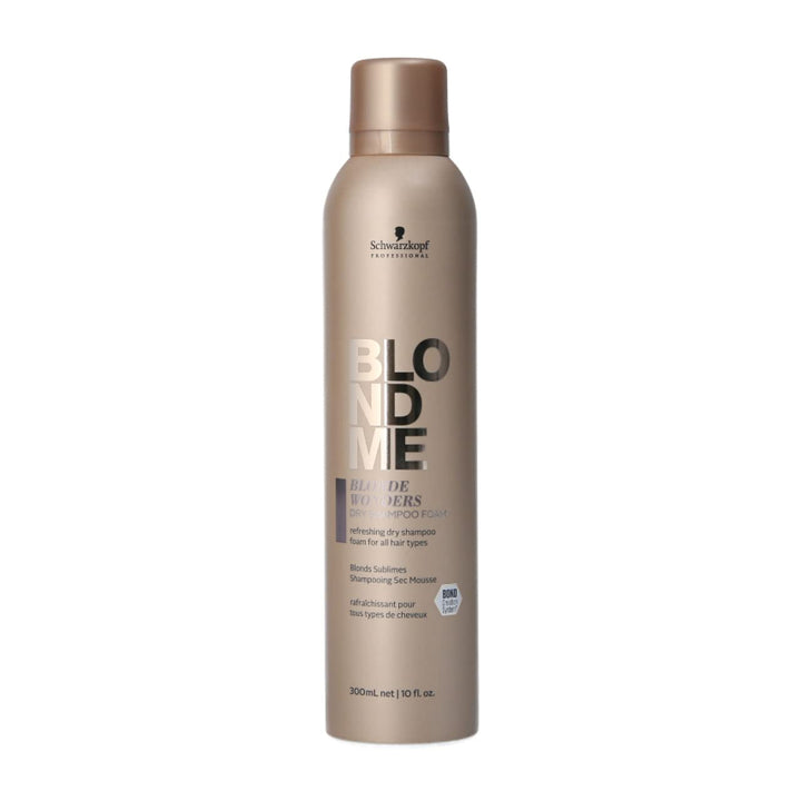 BLONDME Blonde Wonders Dry Shampoo Foam – Volumizing Shampoo for Color Treated and Natural Blondes - Strengthens Hair Bonds and Absorbs Excess Oil - All Hair Types, 300ml