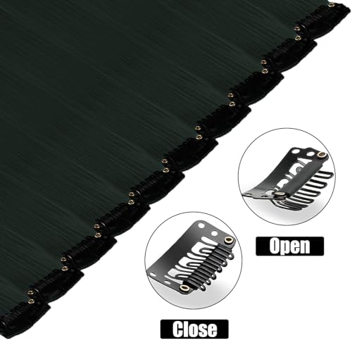 Olldag 12 PCS Black Hair Extensions Clip in, 22 Inch Colored Hair Extensions Party Highlights Long Straight Synthetic Hairpieces for Women Kids Girls