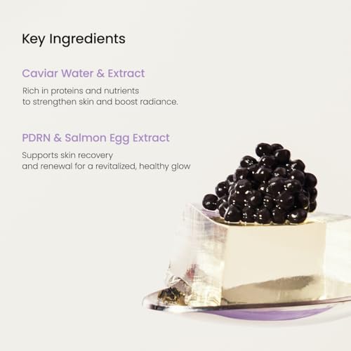 BIODANCE Rejuvenating Caviar PDRN Real Deep Mask, Overnight Hydrogel Mask, Skin Firming & Radiance Boost, Enhancing Recovery for All Skin Types, Korean Skincare, Stocking Stuffers | 1.19oz(34g) x 4ea