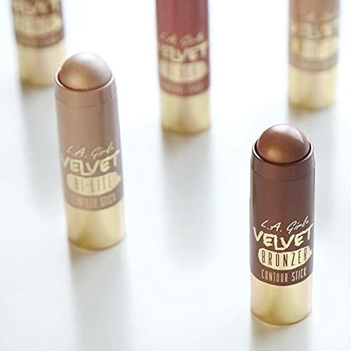 L.A GIRL Velvet Contour Blush Stick, Crushed Berry, 5.8g