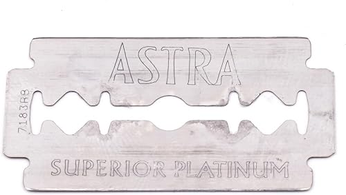 Astra Platinum Double Edge Safety Razor Blades,100 Blades (20 x 5)