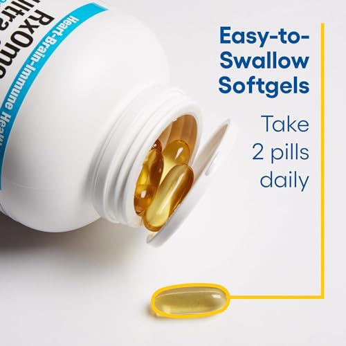 Natural Factors, Ultra Strength RxOmega-3 Fish Oil, High Potency Formula, 2,150 mg Omega-3 Per Serving, No Fishy Aftertaste, 150 Softgels