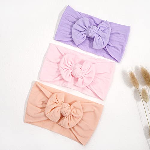 20PCS Baby Girls Headbands Soft Nylon Newborns Headbands 4.5inch Hair Bows Elastic Hairbands Hair Accessories for Newborns Infants Toddlers Girls Kids
