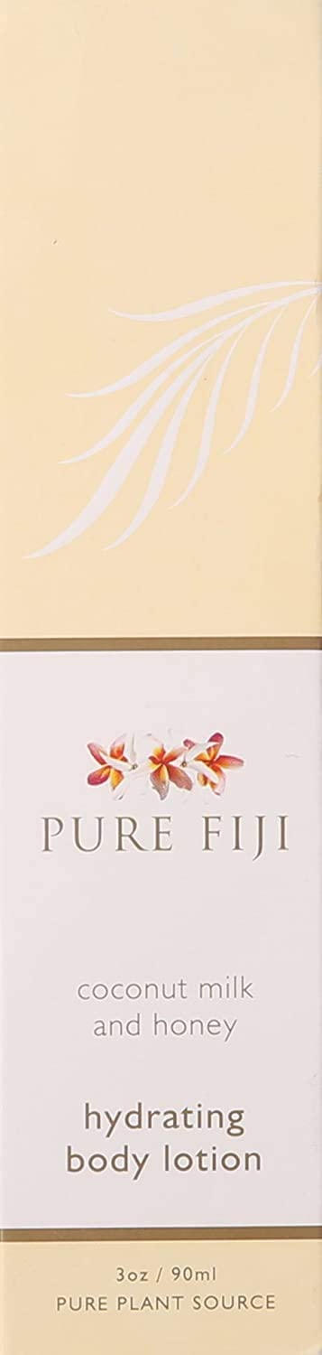 Pure Fiji Hydrating Body Lotion Coconut Milk and Honey Travel Size, 3 Ounce