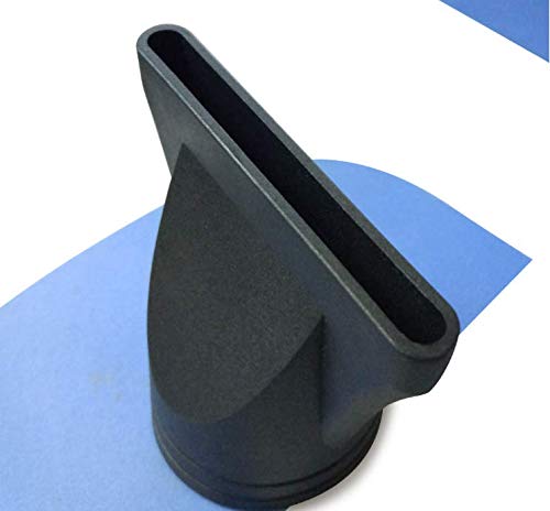 2Pcs (Special for Hair Barber Shop) Plastic Salon Hair Dryer Nozzle Replacement Narrow Concentrator Replacement Blow Flat Hairdressing Hair Drying Nozzle for Outer Diameter 4.5cm (Black)