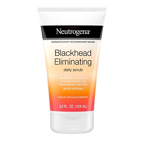 Neutrogena Blackhead Eliminating Daily Facial Scrub With Salicylic Acid Acne Medicine, Exfoliating Face Wash for Blackheads, 4.2 oz (Pack of 6)