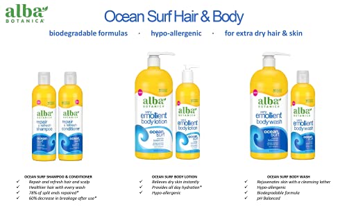 Alba Botanica Repair & Refresh Shampoo, Ocean Surf, 12 Oz