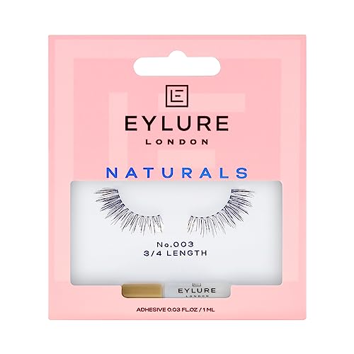 Eylure Naturals Accent No. 003 Reusable Eyelashes, Adhesive Included, 1 Pair